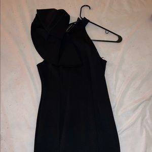 FashionNova Ruffle Neck MIDI Dress